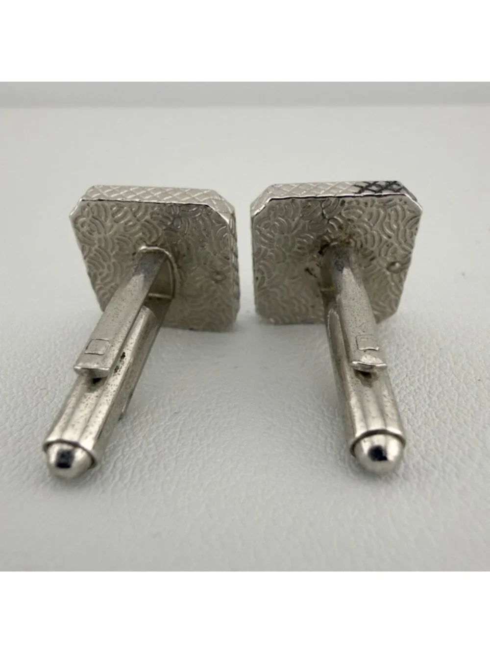 Vintage Cufflinks Set of 2 Tall Ships Mayflower Silver Tone Nautical Sailing